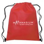 Budget Non-Woven Cinch Bag - Red