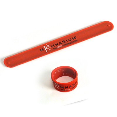 Silicone Slap Bracelet w/ Ruler (10-Pack): Mathnasium
