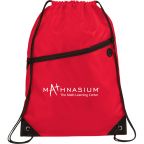 Drawstring Cinch Bag w/ Zipper