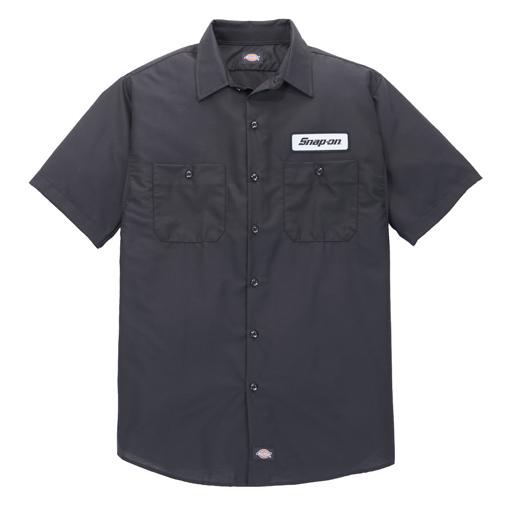 Dickies® Black Ventilated Work Shirt: Snap-on Consumer