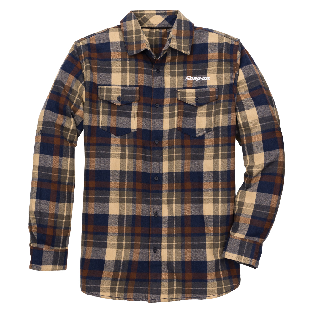 Brown Flannel Shirt: Snap-on Consumer