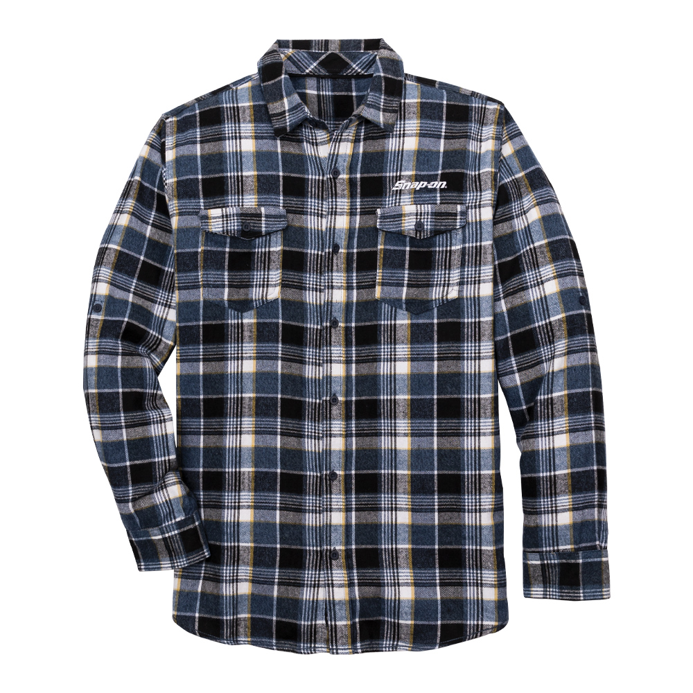 Blue Flannel Shirt: Snap-on Consumer