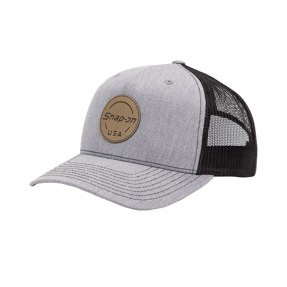 Richardson® Heather Grey/Black Trucker Cap: Snap-on Consumer