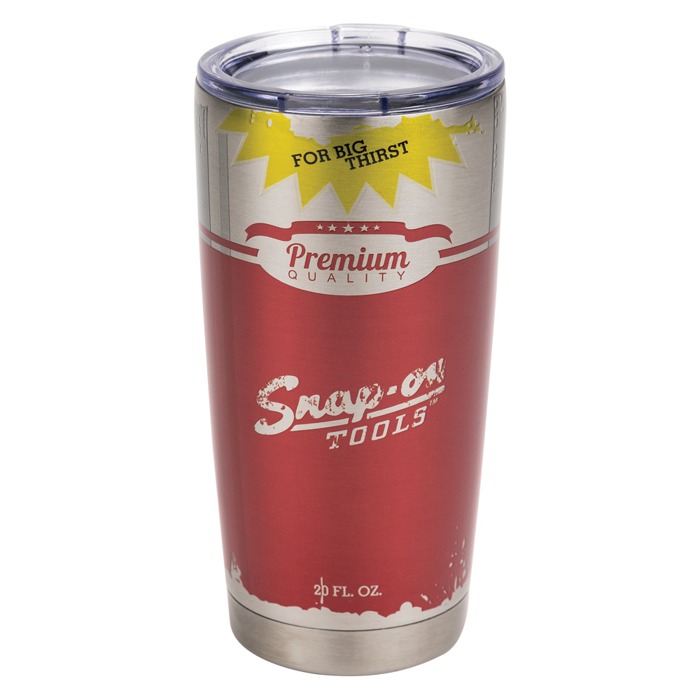 20 oz. Red/Silver Tumbler Snapon Consumer