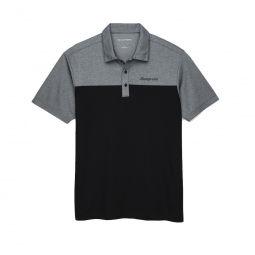 Black/Charcoal Heather Piqué Polo - While Supplies Last