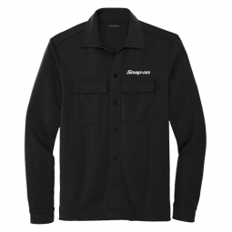Black Knit Shirt Jacket