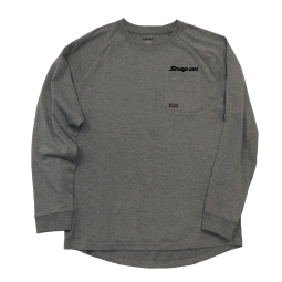 Ariat®  Rebar™ Grey Long Sleeve Pocket T-Shirt