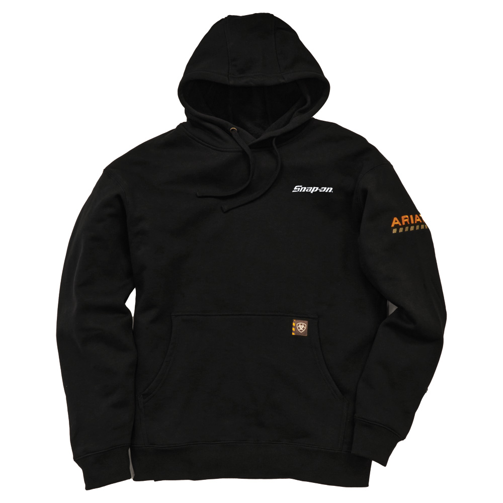 Ariat® Rebar™ Black Hoodie: Snap-on Consumer