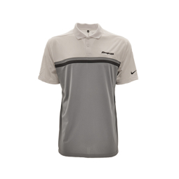 Nike® White/Grey/Black Polo