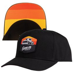 Retro Sunrise Black Cap