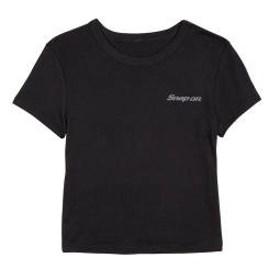 Ladies' Black Crop T-Shirt