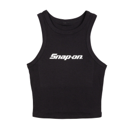 Ladies' Black Crop Tank