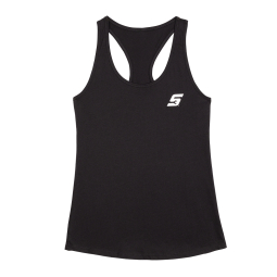 Ladies' Black Racerback Tank