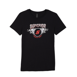 Ladies' Flame Black T-Shirt