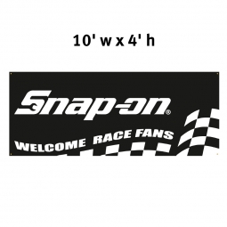 10' Welcome Race Fans Banner - While Supplies Last