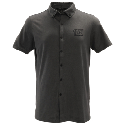 105th Grey Heather Button Down Polo