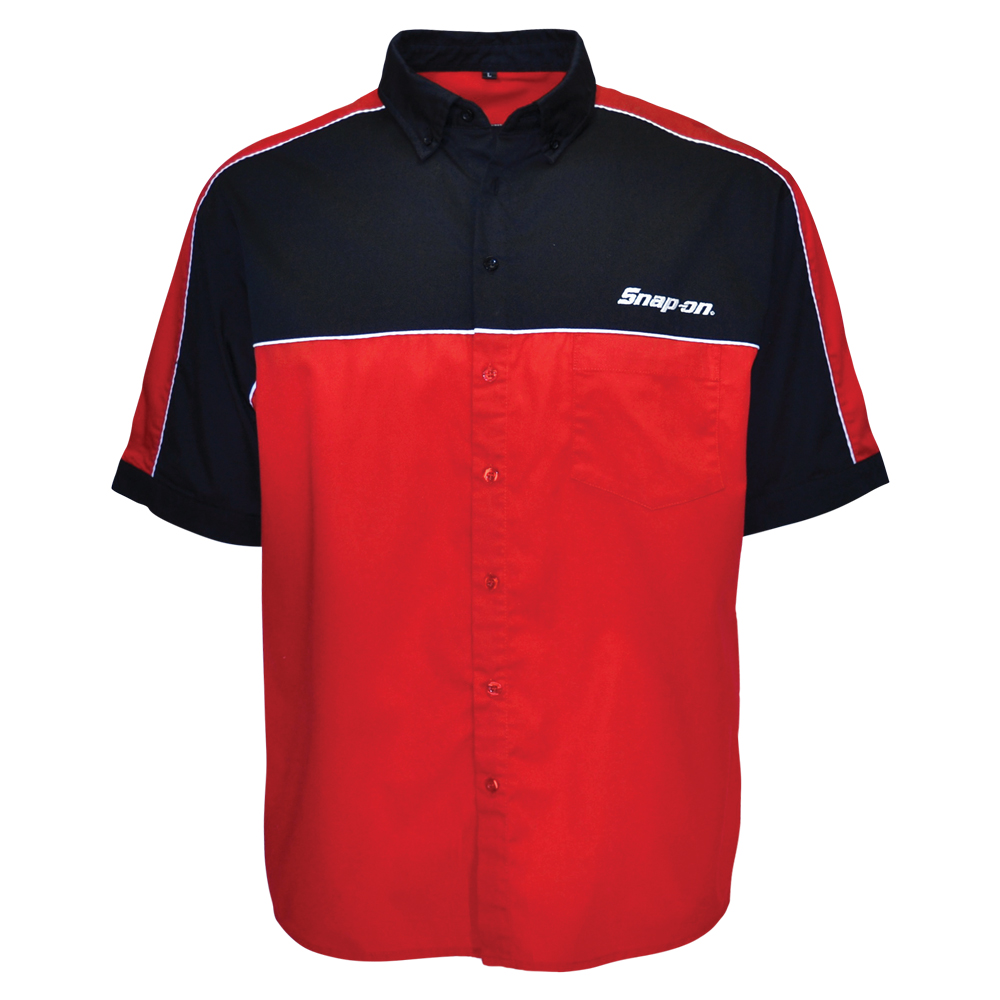 Black/Red Pit Crew Shirt: Snap-on Consumer