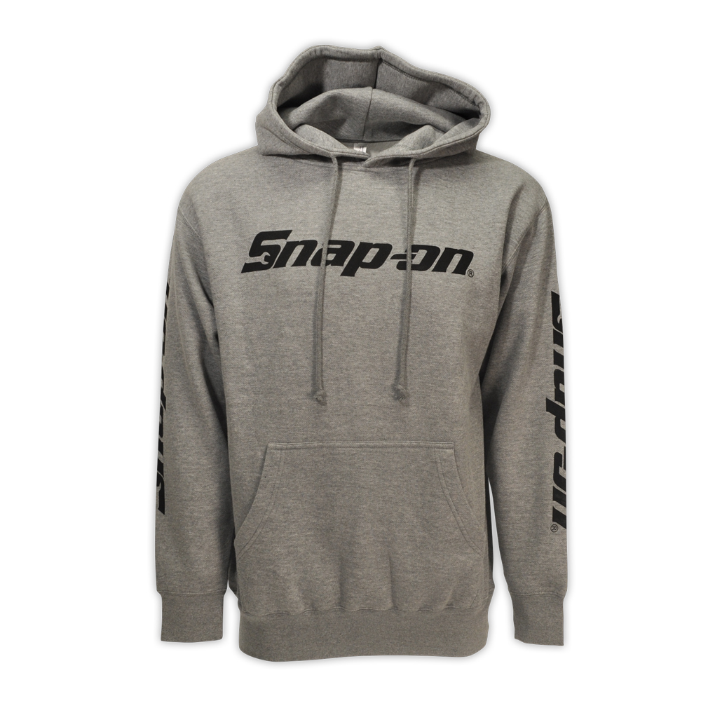 Grey Billboard Hoodie: Snap-on Consumer