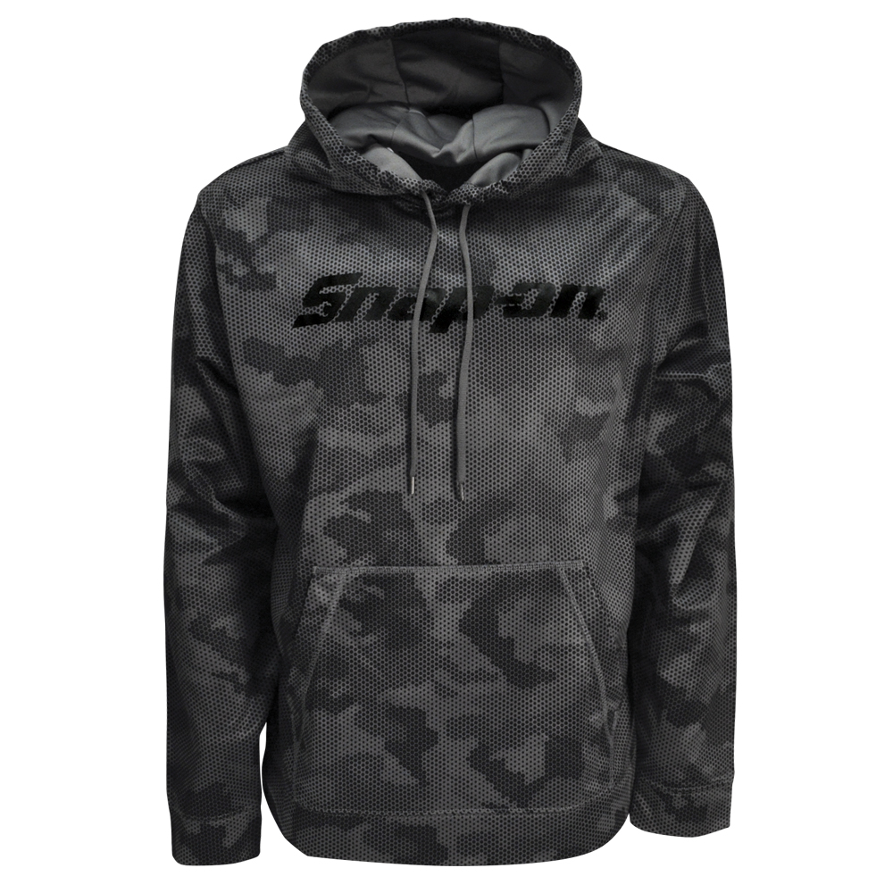 Black CamoHex Performance Hoodie: Snap-on Consumer