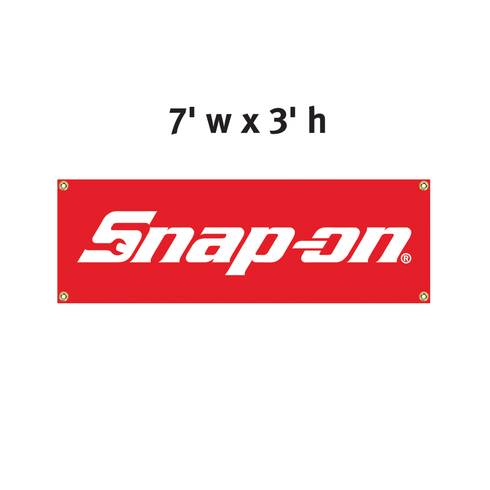 7' Heavy-Duty Vinyl Logo Banner: Snap-on Consumer
