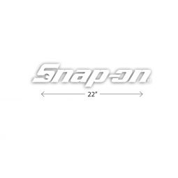 22" White Die-Cut Logo Decal