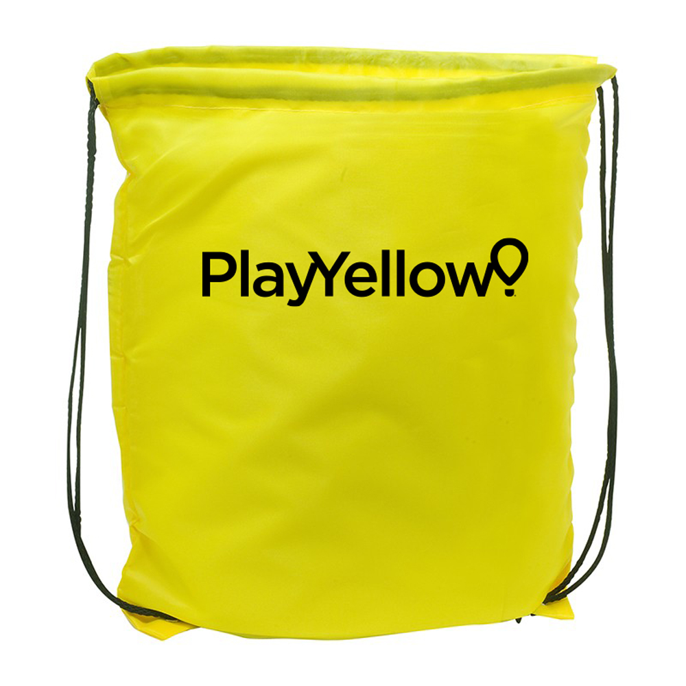 yellow drawstring bags