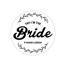 Yay! I'm the Bride Button